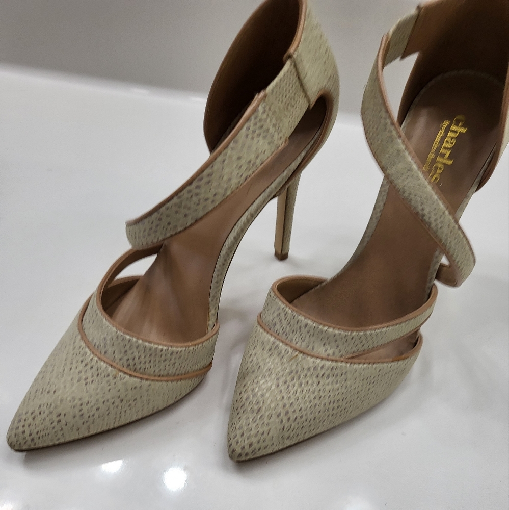 Charles David Tweed Color Asymmetric  Heels (Sz 7)